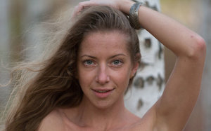 18 tear old schoolgirl Tiff Bannister takes selfies while disrobing in bedroom